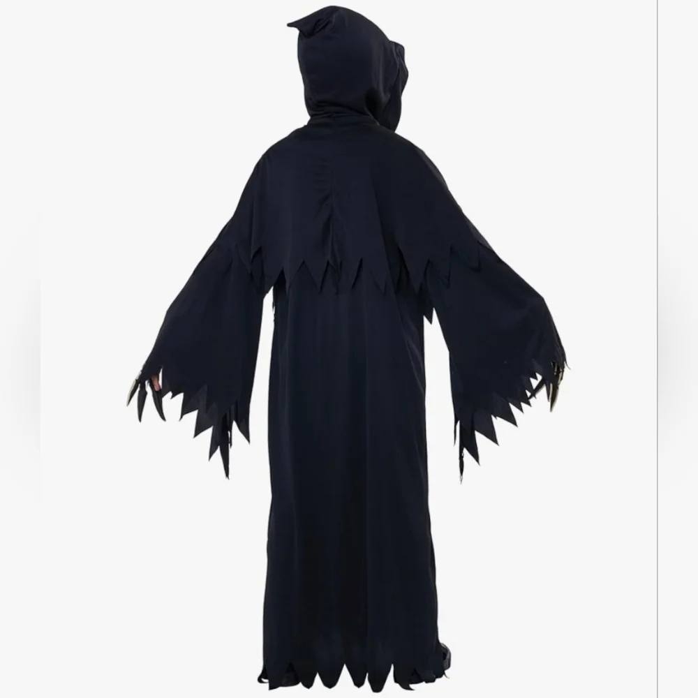 Spirit Black Hooded Reaper Costume for Kids - Picture 2 of 10